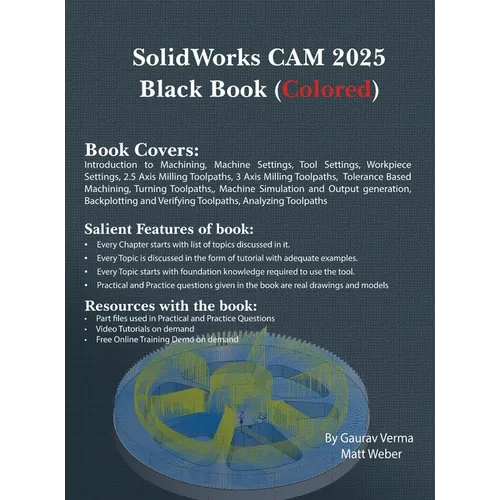 SolidWorks CAM 2025 Black Book: (Colored) - Hardcover