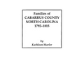 Families of Cabarrus County, North Carolina, 1792-1815 - Paperback