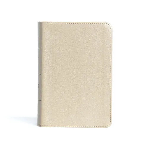 CSB Large Print Compact Reference Bible, Gold Leathertouch - Imitation Leather