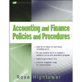 Accounting and Finance Policies and Procedures, (with Url) - Paperback