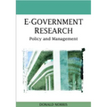 E-Government Research: Policy and Management - Hardcover