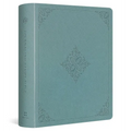 ESV Journaling Study Bible (Trutone Over Board, Paris Sky, Fleur-De-Lis Design) - Imitation Leather