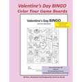 Valentine's Day Bingo: Color Your Game Boards - Paperback