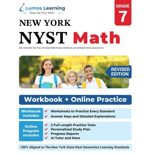 New York State Test Prep: 7th Grade Math Practice Workbook and Full-length Online Assessments: NYST Study Guide - Paperback