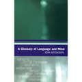 A Glossary of Language and Mind - Paperback