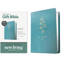 Premium Gift Bible Nlt, Filament Enabled (Leatherlike, Teal Cross, Red Letter) - Imitation Leather