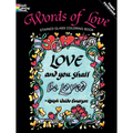 Words of Love Stained Glass Coloring Book - Paperback