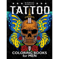Tattoo Coloring Book for Men: Coloring Pages Adult Relaxation With Awesome Modern Tattoo Designs - Paperback