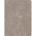 The Jesus Bible, ESV Edition, Leathersoft, Stone - Imitation Leather