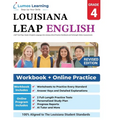 LEAP Test Prep: Grade 4 English Language Arts Literacy (ELA) Practice Workbook and Full-length Online Assessments: LEAP Study Guide - Paperback