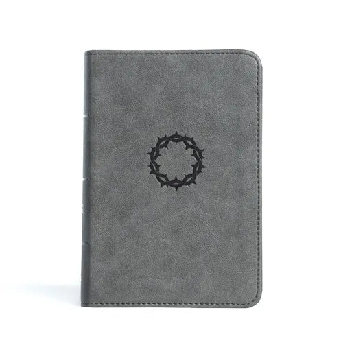 CSB Large Print Compact Reference Bible, Stone Leathertouch - Imitation Leather