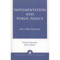 Implementation and Public Policy - Paperback