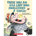 There Was an Old Lady Who Swallowed a Chick! (Board Book) - Board Book
