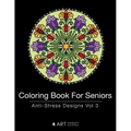Coloring Book For Seniors: Anti-Stress Designs Vol 3 - Paperback