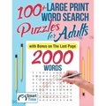 100+ Large Print Word Search Puzzles for Adults: with Bonus on The Last Page - Paperback