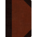 ESV Large Print Wide Margin Bible (Trutone, Brown/Cordovan, Portfolio Design) - Imitation Leather