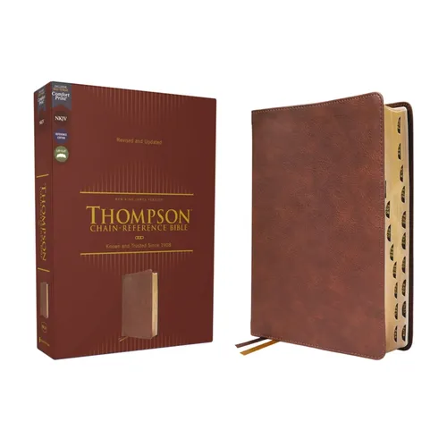 Nkjv, Thompson Chain-Reference Bible, Leathersoft, Brown, Red Letter, Thumb Indexed, Comfort Print - Imitation Leather