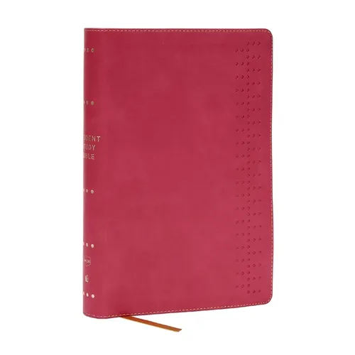 Student Study Bible: A Guide to Knowing and Living God's Word (Nkjv, Pink Leathersoft, Red Letter, Comfort Print) - Imitation Leather