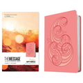 The Message Deluxe Gift Bible (Leather-Look, Pink and Gold Waves): The Bible in Contemporary Language - Imitation Leather