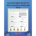 Essential Sight Words for Kids Learning to Write and Read: Practice Workbook For kids Learning To Write & Read. Ages 5-8.Large size - 8.5 "x 11" .page - Paperback