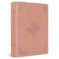 ESV Study Bible, Personal Size (Trutone, Blush Rose, Fleur-De-Lis Design) - Imitation Leather