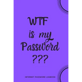 WTF Is My Password: Internet Password Logbook- Purple - Paperback
