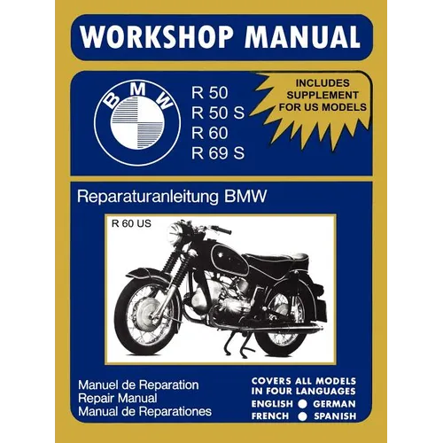 BMW Motorcycles Workshop Manual R50 R50S R60 R69S - Paperback