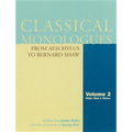 Classical Monologues: Older Men: From Aeschylus to Bernard Shaw - Paperback