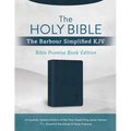 The Holy Bible: The Barbour Simplified KJV Bible Promise Book Edition [Navy Cross]: A Carefully Updated Edition of the Time-Tested King James Version - Imitation Leather