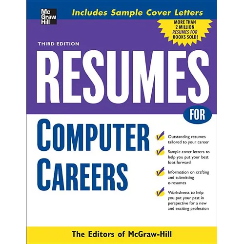 Resumes for Computer Careers - Paperback