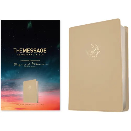 The Message Devotional Bible (Leather-Look, Driftwood Dove): Featuring Notes and Reflections from Eugene H. Peterson - Imitation Leather
