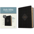 KJV Wide Margin Bible, Filament Enabled (Hardcover Leatherlike, Ornate Tile Black, Red Letter) - Imitation Leather