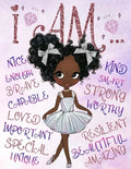 I Am: Positive Affirmations for Kids Self-Esteem and Confidence Coloring Book for Girls Diversity Books for Kids - Paperback
