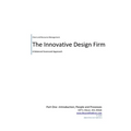 Innovative Design Firm; Client and Resource Management for Troubled Times-A Balanced Approach to People and Processes - Paperback