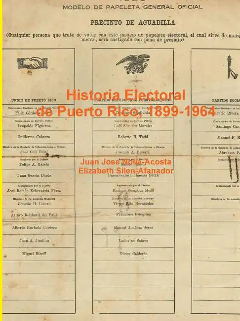 Elecciones en Puerto Rico, 1899-1964 - Paperback