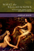 What the Ballad Knows: The Ballad Genre, Memory Culture, and German Nationalism - Hardcover