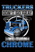 Truckers Don't Go Gray We Turn Chrome: Trucker Log Book for Truck Drivers- 6" x 9" Mileage Log book Features Date, Odometer, Mileage, Destination. Tru - Paperback