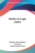 Studies In Logic (1883) - Paperback
