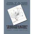 A Nation Is Only As Strong As Their Soil Is Healthy, Water Is Pure, Air Is Clean: Thinking Like An Ecologist: Reflections of Aldo Leopold's Wildlife E - Paperback