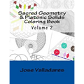 Sacred Geometry & Platonic Solids Coloring Book - Paperback