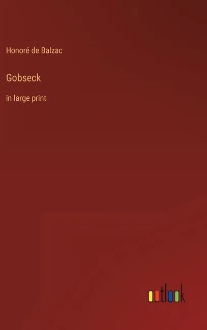 Gobseck: in large print - Hardcover