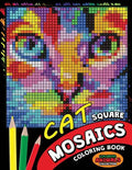 Cat Square Mosaics Coloring Book: Colorful Animals Coloring Pages Color by Number Puzzle - Paperback