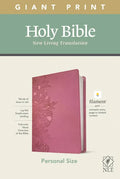 NLT Personal Size Giant Print Bible, Filament Enabled Edition (Red Letter, Leatherlike, Peony Pink) - Imitation Leather