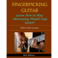 Fingerpicking Guitar: Learn How to Play Alternating Thumb Style Guitar! - Paperback