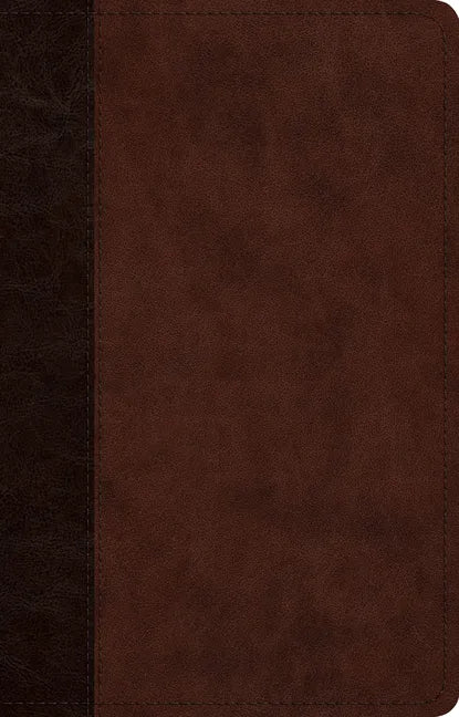 ESV Large Print Thinline Reference Bible (Trutone, Brown/Walnut, Timeless Design) - Leather