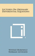 Lectures On Ordinary Differential Equations - Hardcover