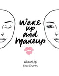 MakeUp Face Charts: Paper Practice Face Charts For Makeup Artists - Paperback