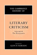 The Cambridge History of Literary Criticism: Volume 3, the Renaissance - Paperback