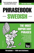 English-Swedish phrasebook and 1500-word dictionary - Paperback