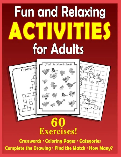 Fun and Relaxing Activities for Adults: Puzzles for People with Dementia [Large-Print] - Paperback